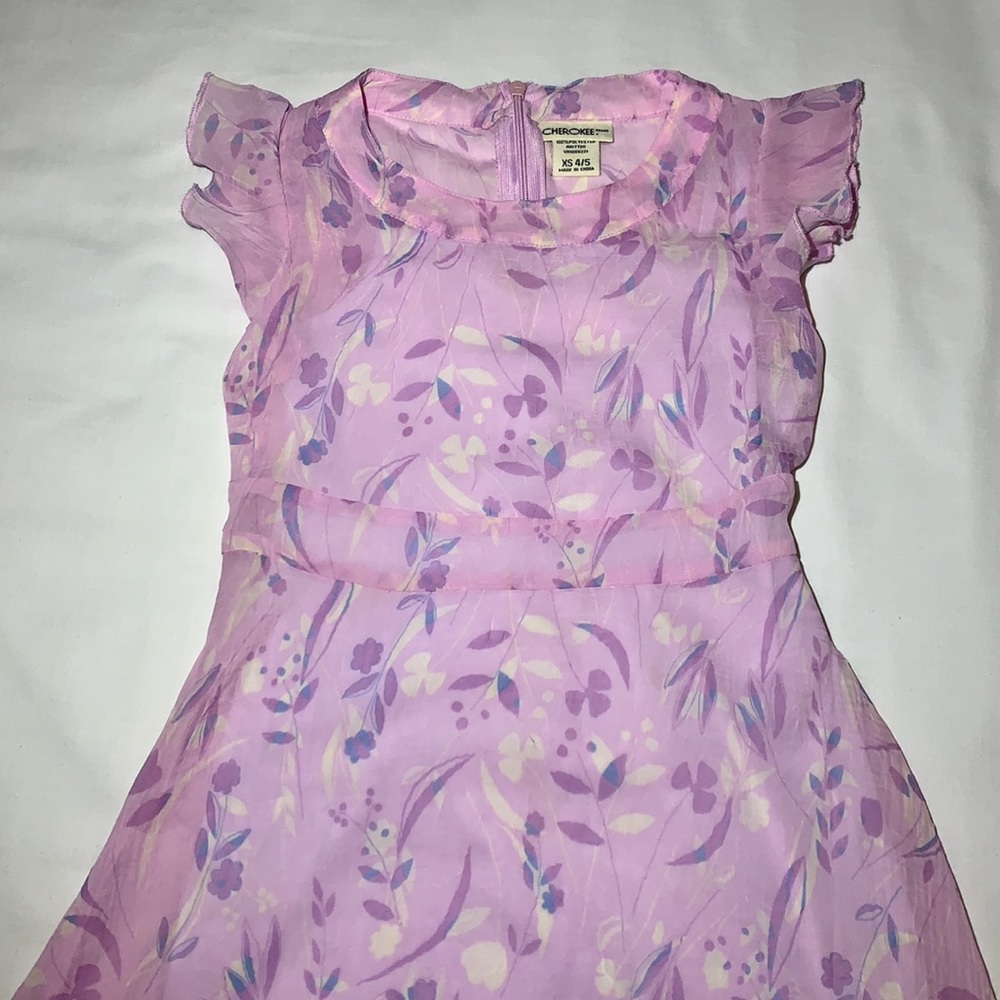 Cherokee girls light Easter dress XS 4/5